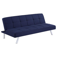 Joel Upholstered Tufted Convertible Sofa Bed Blue - 360282