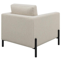 Tilly Upholstered Track Arm Accent Chair Oatmeal - 509903