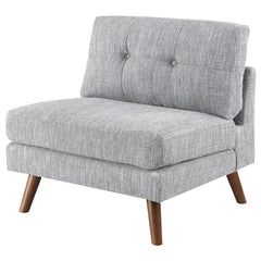 Churchill Upholstered Tufted Armless Chair Grey - 551302
