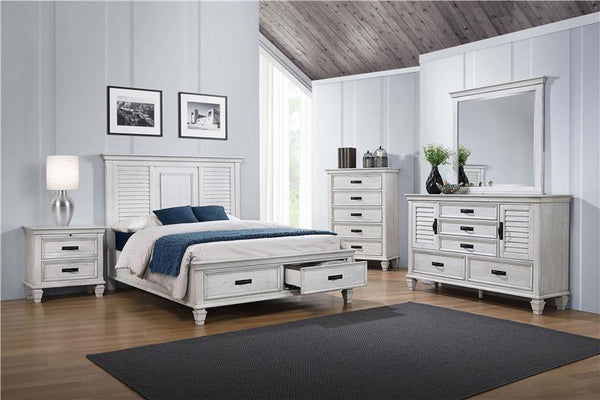 Franco 2-drawer Nightstand Antique White - 205332