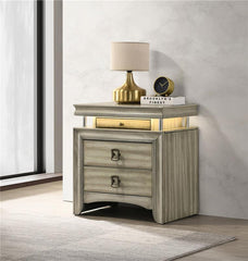Giselle 3-drawer Nightstand Rustic Beige - 224392