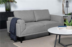 Rilynn Upholstered Track Arm Loveseat Grey - 509525