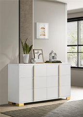 Marceline 6-drawer Dresser White - 222933