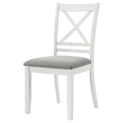 Hollis Cross Back Wood Dining Side Chair White (Set of 2) - 122242