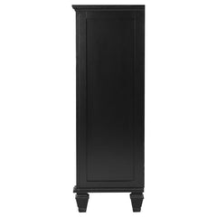 Sandy Beach 5-drawer Chest Black - 201325