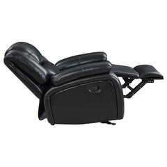Camila 3-piece Upholstered Motion Reclining Sofa Set Black - 610244-S3