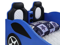 Cruiser Wood Twin LED Car Bed Blue - 400478