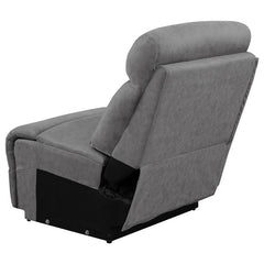 Higgins Upholstered Armless Chair Grey - 600370AC