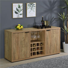 Jamestown 2-door Dining Sideboard Buffet with Wine Storage Mango Brown - 183025