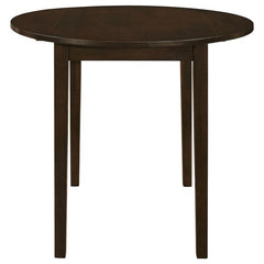 Bucknell 3-piece Dining Set with Drop Leaf Cappuccino and Tan - 130005