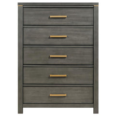 Kieran 5-drawer Bedroom Chest Grey - 224745