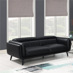 Shania Upholstered Low Back Sofa Black - 509921