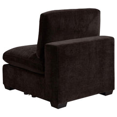 Lakeview Upholstered Armless Chair Dark Chocolate - 551464