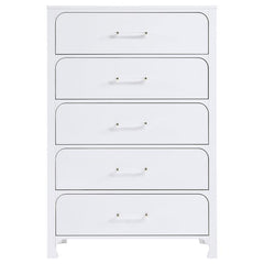 Anastasia 5-drawer Bedroom Chest Pearl White - 224755