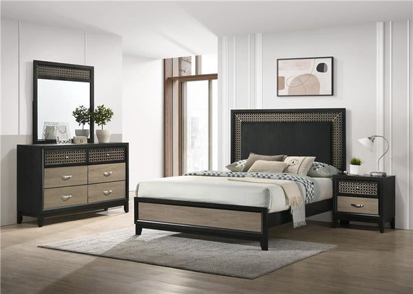 Valencia 4-piece Queen Bedroom Set Black - 223041Q-S4