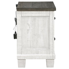 Lilith 2-drawer Nightstand Distressed White - 224472
