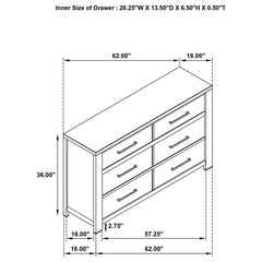 Kieran 4-piece Eastern King Bedroom Set Grey - 224741KE-S4
