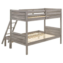 Ryder Wood Twin Over Full Bunk Bed Weathered Taupe - 400819