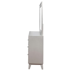 Leighton 7-drawer Dresser with Mirror Metallic Mercury - 204923M