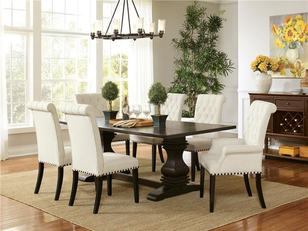 Alana Tufted Back Upholstered Side Chairs Beige (Set of 2) - 190162