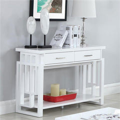 Schmitt 2-drawer Entryway Console Table High Glossy White - 705709