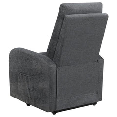 Howie Upholstered Power Lift Massage Chair Charcoal - 609403P
