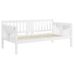 Bethany Wood Twin Daybed with Drop-down Tables White - 300837