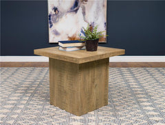 Devar Square Engineered Wood End Table Mango Brown - 708067