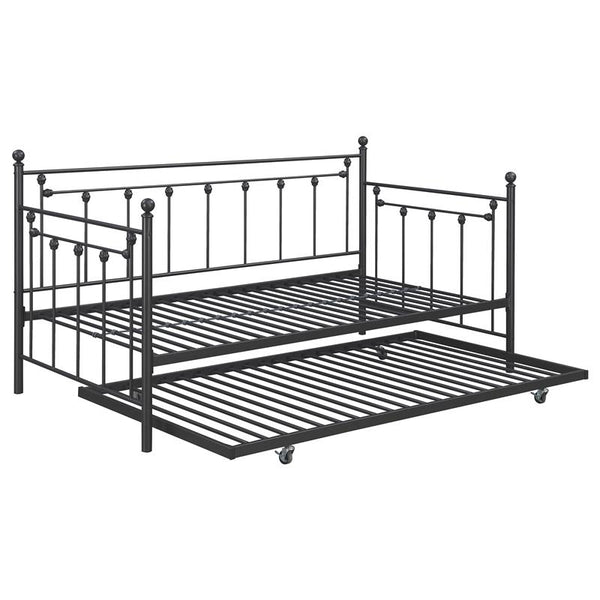 Nocus Metal Twin Daybed with Trundle Gunmetal - 306057