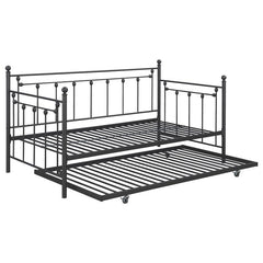 Nocus Metal Twin Daybed with Trundle Gunmetal - 306057