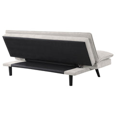 Laredo Upholstered Tufted Convertible Sofa Bed Light Grey - 360017