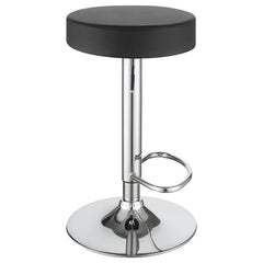 Ramses 29" Adjustable Bar Stool Chrome and Black - 102558