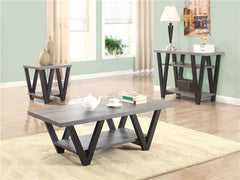 Stevens 2-shelf Engineered Wood Entryway Console Table Grey - 705399