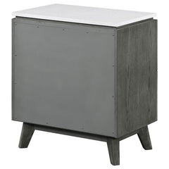 Nathan 2-drawer Nightstand Grey - 224602