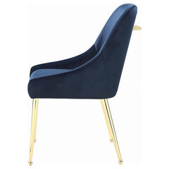 Mayette Parsons Wingback Dining Side Chairs Dark Ink Blue (Set of 2) - 192492