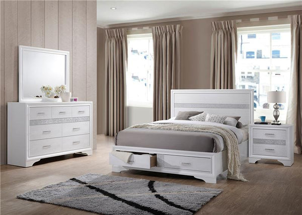 Miranda 4-piece Queen Bedroom Set White - 205111Q-S4