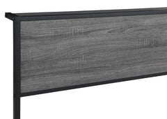 Ricky Metal Queen Panel Bed Grey - 302143Q