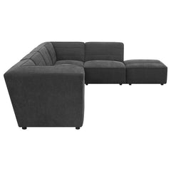 Sunny Upholstered Corner Chair Dark Charcoal - 552082