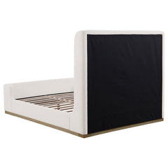 Nala Upholstered Queen Sleigh Bed Cream - 302046Q