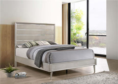 Ramon Wood Queen Panel Bed Metallic Sterling - 222701Q