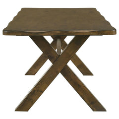 Alston X-shaped Dining Table Knotty Nutmeg - 106381