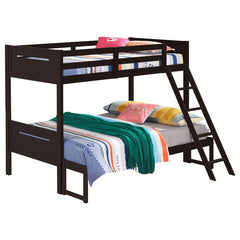 Littleton Wood Twin Over Full Bunk Bed Espresso - 405052BRN