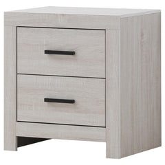 Brantford 2-drawer Nightstand Coastal White - 207052