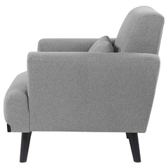 Blake Upholstered Track Arm Accent Chair Sharkskin Grey - 511123