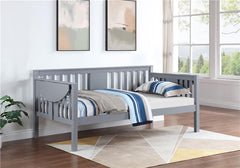 Bethany Wood Twin Daybed with Drop-down Tables Grey - 300838