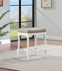 Martina 5-piece Rectangular Counter Height Dining Set with Stools Brown and White - 150375