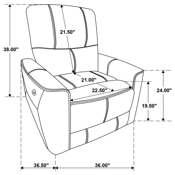 Greenfield 3-piece Power Reclining Sofa Set Saddle Brown - 610264P-S3