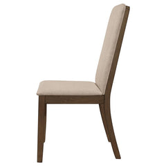 Wethersfield Solid Back Side Chairs Latte (Set of 2) - 109842