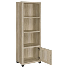 Sachin 3-shelf Engineered Wood Media Tower Distressed Pine - 707746