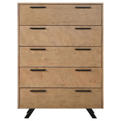Taylor 5-drawer Bedroom Chest Light Honey Brown - 223425